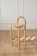 Load image into Gallery viewer, The Archie counter stool - rattan seat - pre order 12 - 14 weeks
