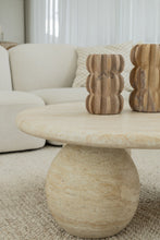 Load image into Gallery viewer, The Priscilla curve coffee table - travertine - pre order arriving late November
