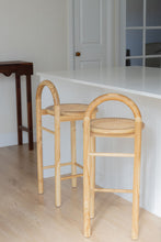 Load image into Gallery viewer, The Archie counter stool - rattan seat - pre order 12 - 14 weeks
