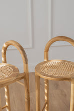 Load image into Gallery viewer, The Archie counter stool - rattan seat - pre order 12 - 14 weeks
