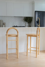 Load image into Gallery viewer, The Archie counter stool - rattan seat - pre order 12 - 14 weeks
